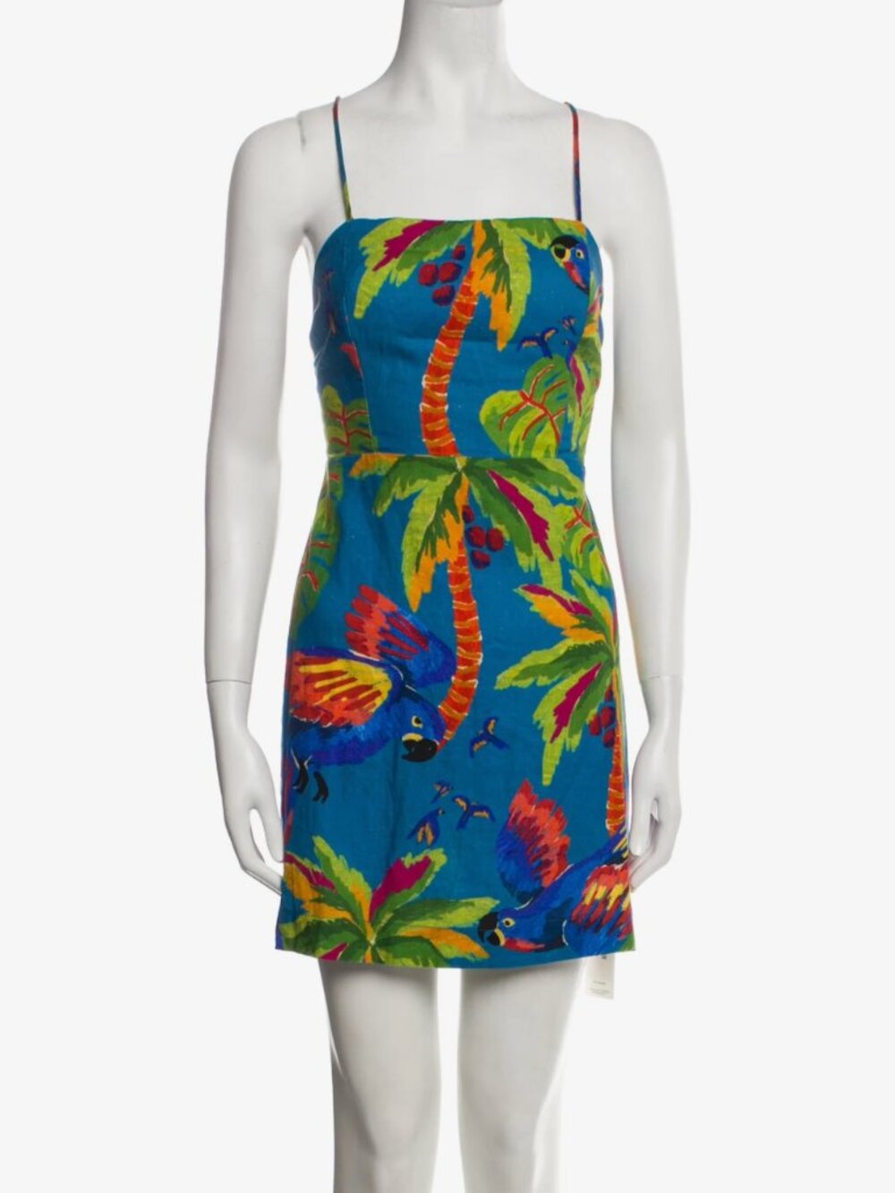 Farm Rio Sunny Day Linen Blended Mini Dress